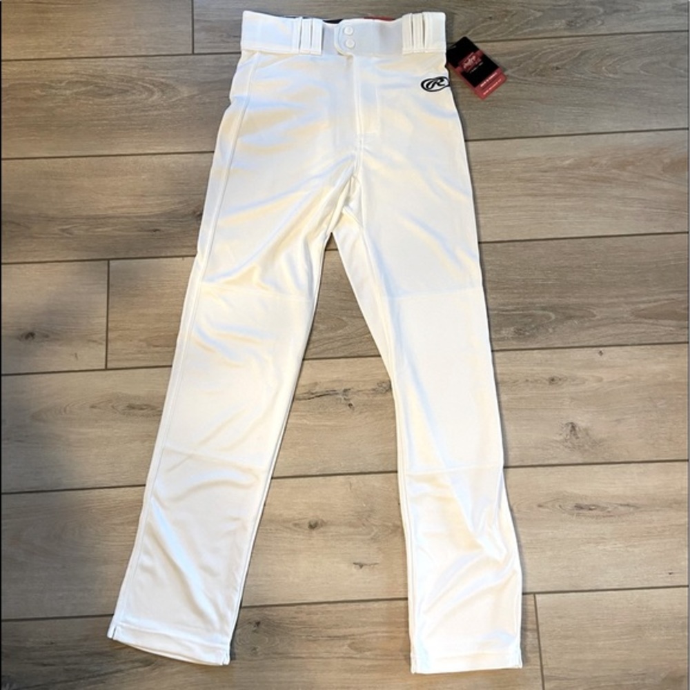 Rawlings Straight Leg Relax Fit Baseball ⚾️ Pants. Zip front/belt loops